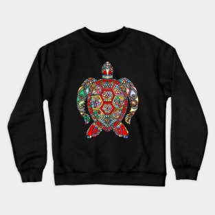 Colorful Turtle Design Lover, Mandala Lover , Mandala Design , Mandala Artwork Crewneck Sweatshirt